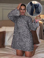Trendiges Glitzer-Midikleid - Stella