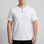 3-Button V-neck Short Sleeve Tee - Lewis