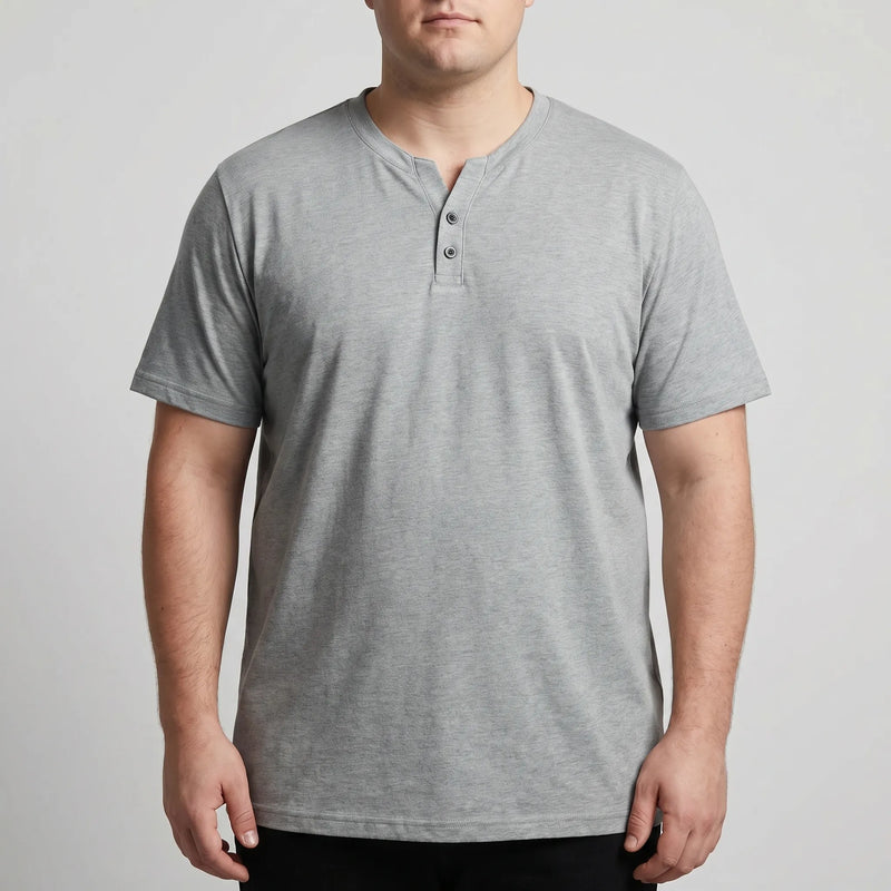 3-Button V-neck Short Sleeve Tee - Lewis