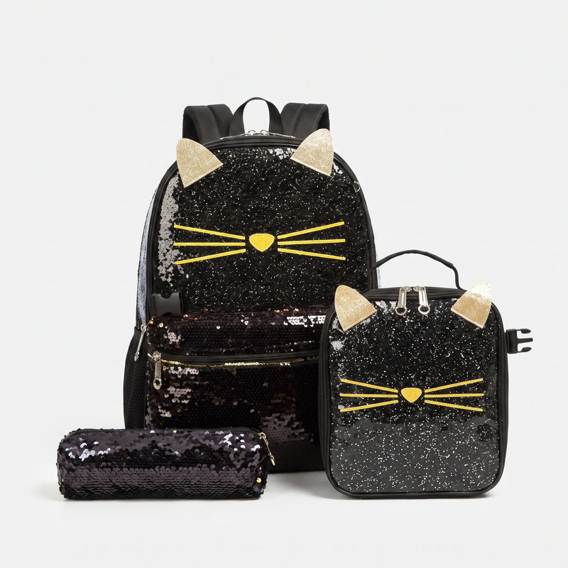 3-Piece Animal Motif School Set - Purrisa