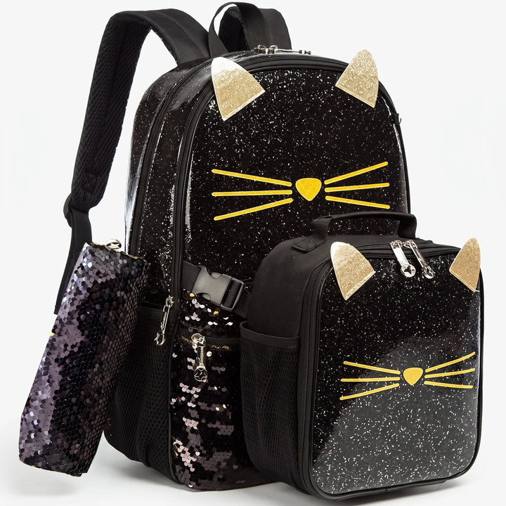 3-Piece Animal Motif School Set - Purrisa