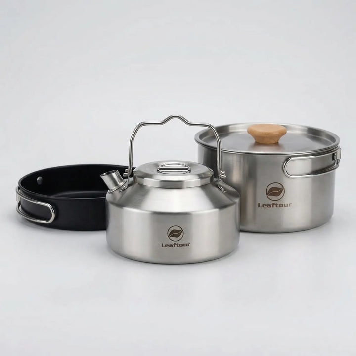 3-Piece Outdoor Camping Cookware Set -  Treklume