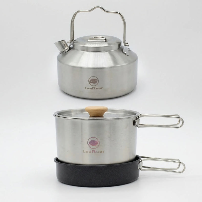 3-Piece Outdoor Camping Cookware Set -  Treklume