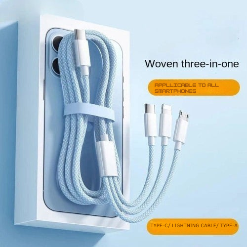 3-in-1 snelle oplaadkabel 100W – PowerLink