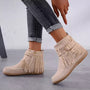 Vintage warme Stiefel mit Fransen - Mira
