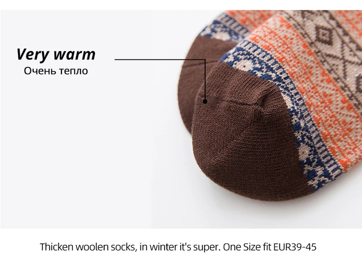 Retro Woolies Set | Warme und bequeme Socken mit stilvollem Design
