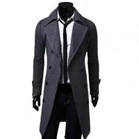 Britischer Trenchcoat| Winddichte Jacke mit doppelter Knopfreihe