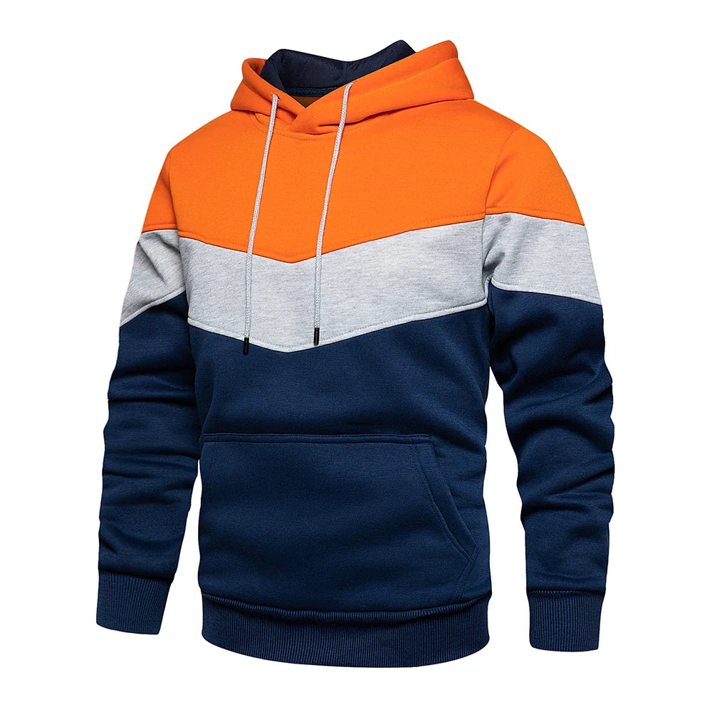 Patchwork Hoodie | Warme Fleece-Streetwear