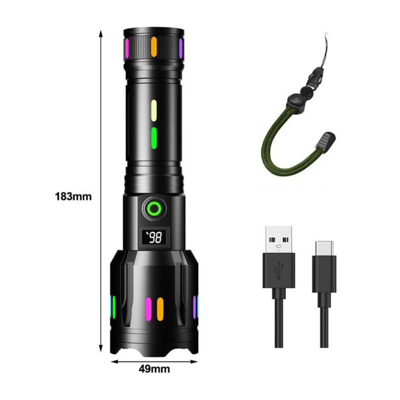Militaire LED Zaklamp - LumenPro