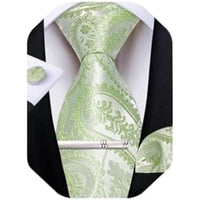 Men's Paisley Formal Tie Set - Refined Wedding & Event Accessories 67