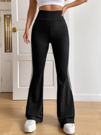 Gestreifte Damen Schlaghose mit Hoher Taille - Lucia