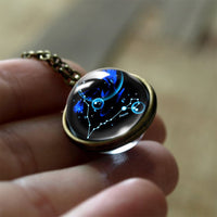 Glass 12 Zodiac Sign Protective Pendant - Sofia