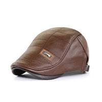 Retro Herren Lederbaskenmütze - HeritageCap