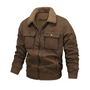 Herren-Outdoorjacke gefüttert mit Teddyfleece & Reverskragen – Corvin