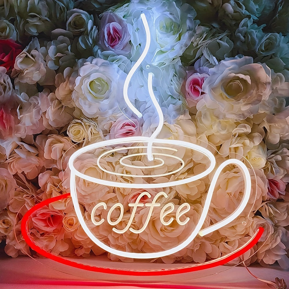 Neon-Kaffeelampe zur Wanddekoration - Nina