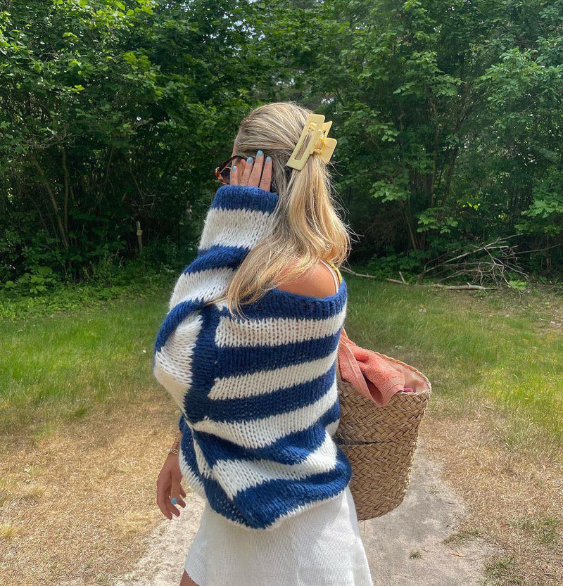 Trendiger gestrickter Damenpullover - Aurelia