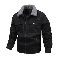 Herren-Outdoorjacke gefüttert mit Teddyfleece & Reverskragen – Corvin