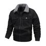 Herren-Outdoorjacke gefüttert mit Teddyfleece & Reverskragen – Corvin