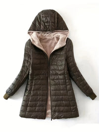 Fleecegefütterte Damenjacke mit Reißverschluss - Eliza