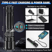 High-Output LED Flashlight – Up to 100,000 Lumens 6