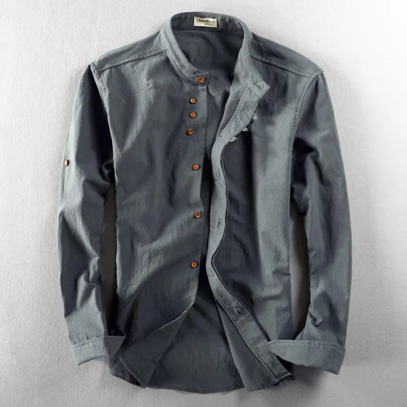 Stylish men's casual shirt with button closure - Benno
