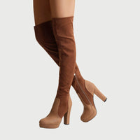 Overknee-Stiefel mit Blockabsatz - Isabella