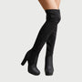 Overknee-Stiefel mit Blockabsatz - Isabella