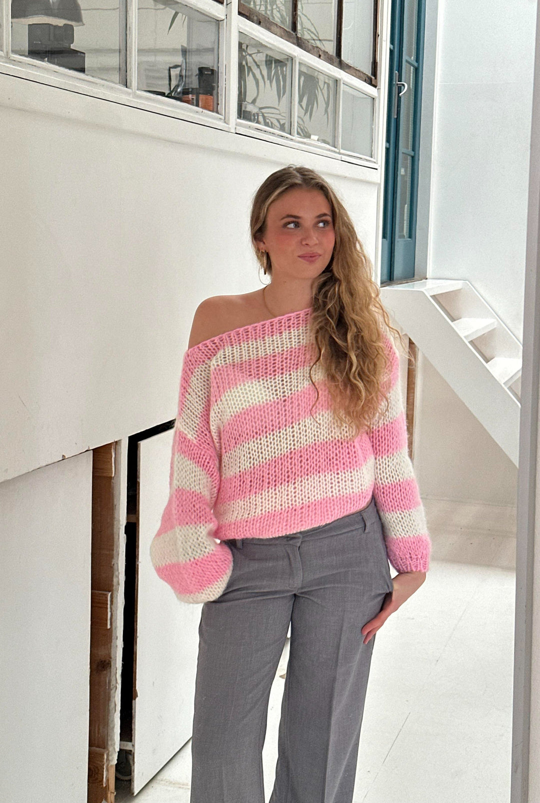 Trendiger gestrickter Damenpullover - Aurelia