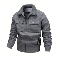 Herren-Outdoorjacke gefüttert mit Teddyfleece & Reverskragen – Corvin