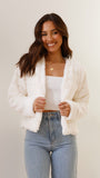 Luxuriöse Damen-Crop-Jacke - Veloura