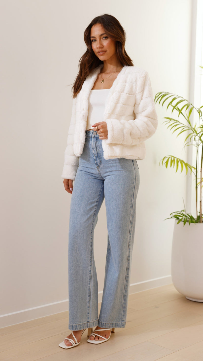 Luxuriöse Damen-Crop-Jacke - Veloura