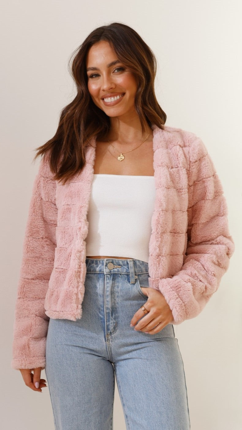 Luxuriöse Damen-Crop-Jacke - Veloura