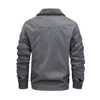 Herren-Outdoorjacke gefüttert mit Teddyfleece & Reverskragen – Corvin