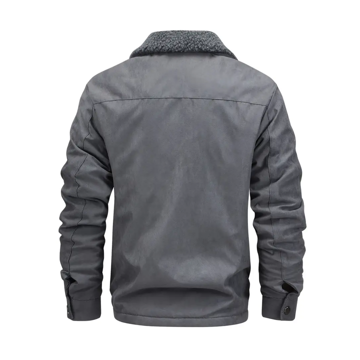 Herren-Outdoorjacke gefüttert mit Teddyfleece & Reverskragen – Corvin