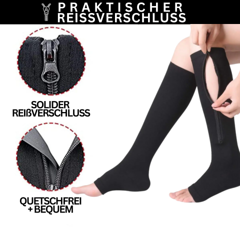 Orthopedische Compressiesokken met Rits - ComfortZip
