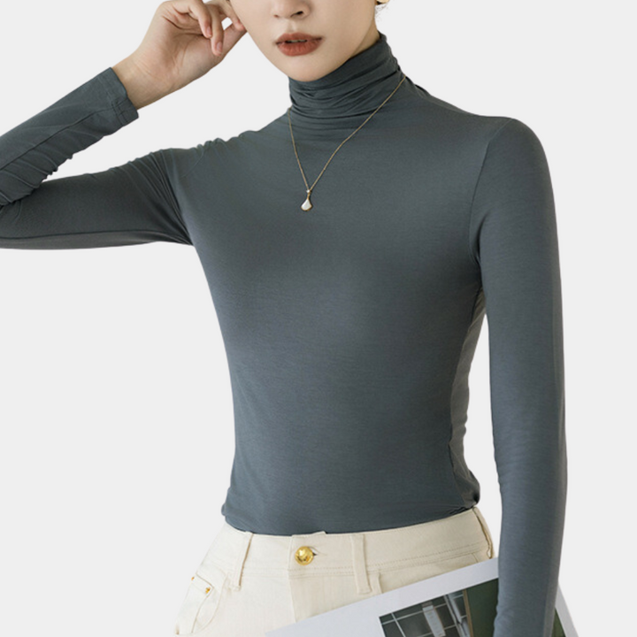Trendiger Damen-Rollkragenpullover - Sienna