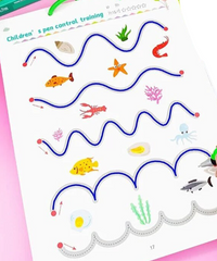 Herbruikbaar Overtrek Schrijfwerkboek Set - Pip