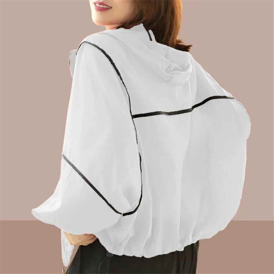 Luchtige Dames Zomer Hoodie Jas met Oversized Pasvorm – Zoë