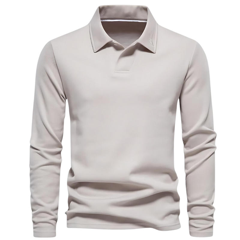 Herren-Poloshirt mit langen Ärmeln - Vince