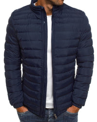 Einfarbige Jacke mit Reißverschluss - Ethan