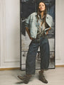 Trendige Mid-Rise Barrel Jeans - Livia