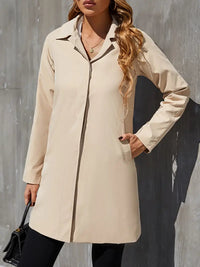 Lange Dames Trenchcoat Met Tailleceintuur – Amara
