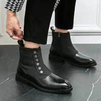 Luxuriöse Herren-Lederstiefel - Levi