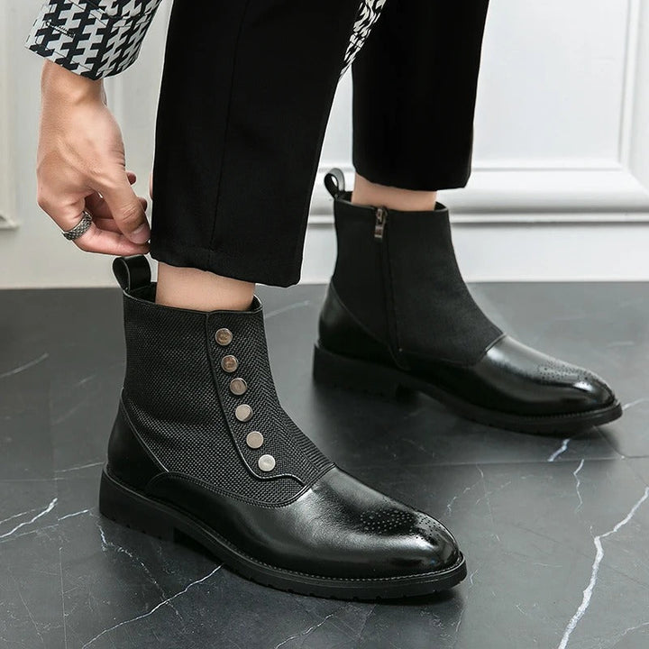 Luxuriöse Herren-Lederstiefel - Levi