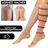 Orthopedische Compressiesokken met Rits - ComfortZip
