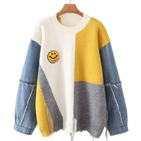 Fröhlicher Patchwork-Pullover für Damen - Liora