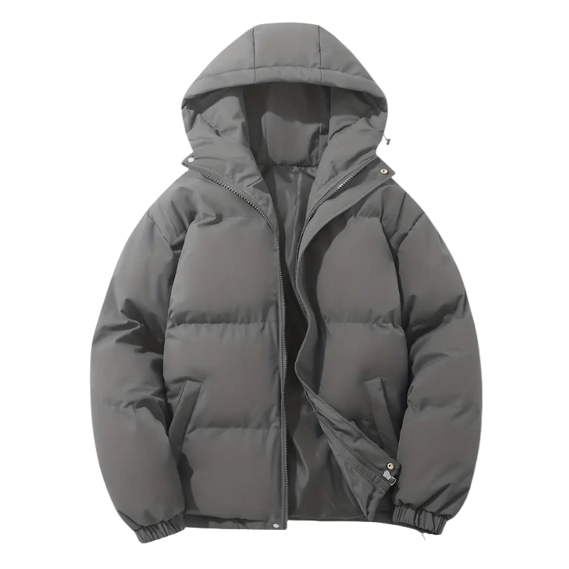 Gepolsterte Herren-Pufferjacke mit Kapuze – Elias