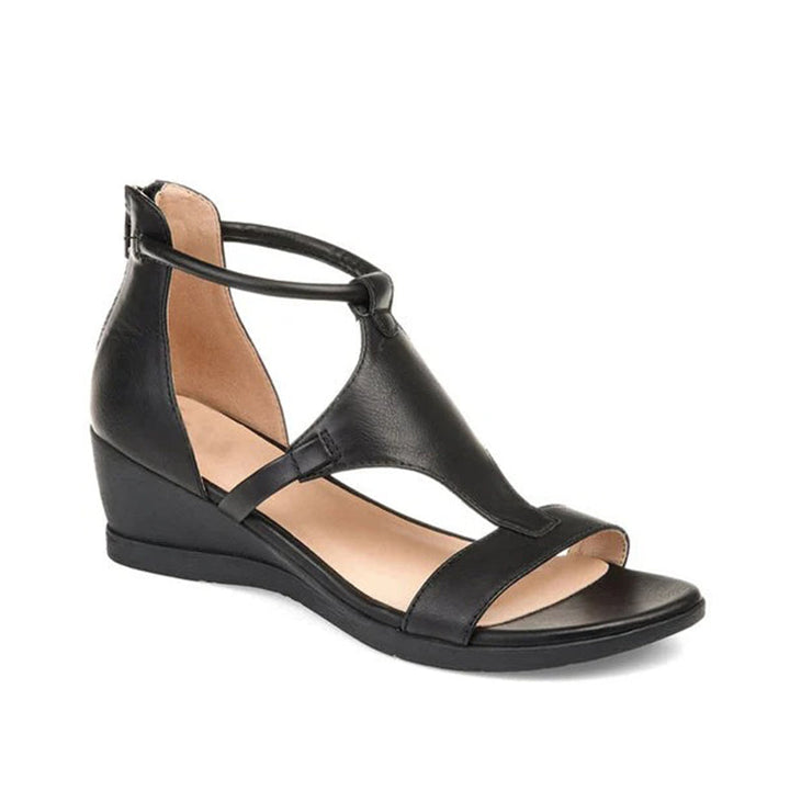 ElevateStyle Sandalen | Damensandalen mit erhöhtem Absatz und Knöchelriemendesign