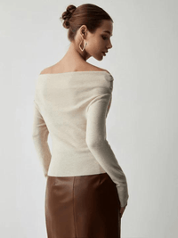 Trendiger Off-Shoulder-Pullover - Maria