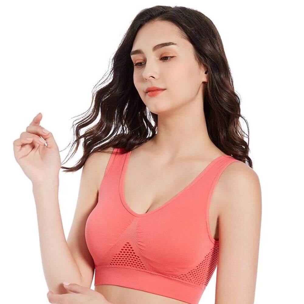 Ademende Mesh Sport BH - Sofia